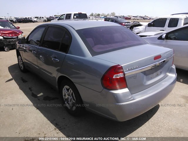1G1ZS58F57F105642 - 2007 CHEVROLET MALIBU LS Light Blue photo 3