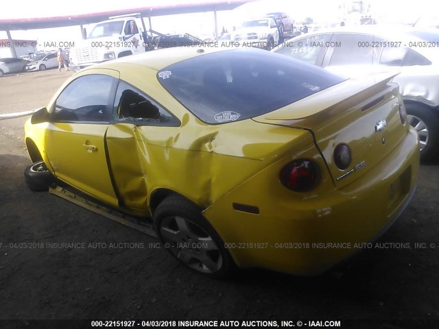 1G1AM15B077373168 - 2007 CHEVROLET COBALT SS YELLOW photo 3