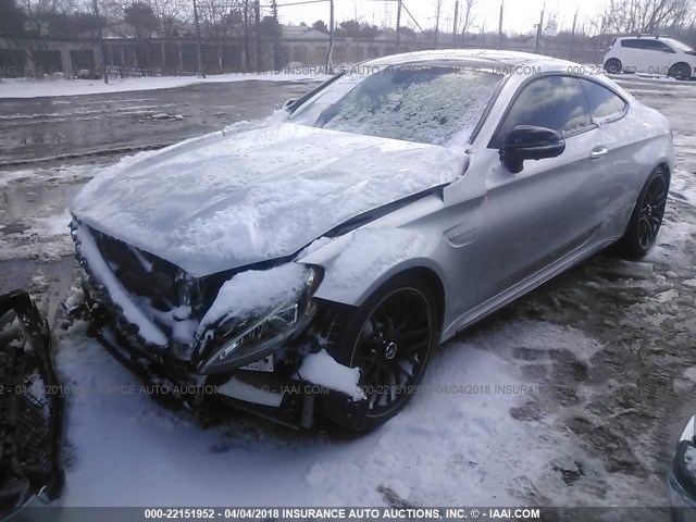 WDDWJ8HB8HF493288 - 2017 MERCEDES-BENZ C 63 AMG-S SILVER photo 2