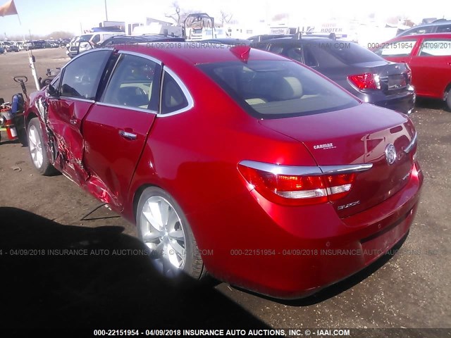 1G4PS5SK6F4185687 - 2015 BUICK VERANO RED photo 3