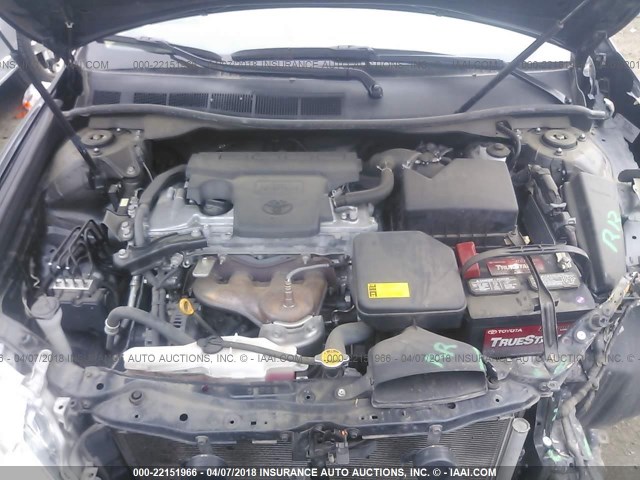 4T4BF1FK7CR188553 - 2012 TOYOTA CAMRY SE/LE/XLE GRAY photo 10