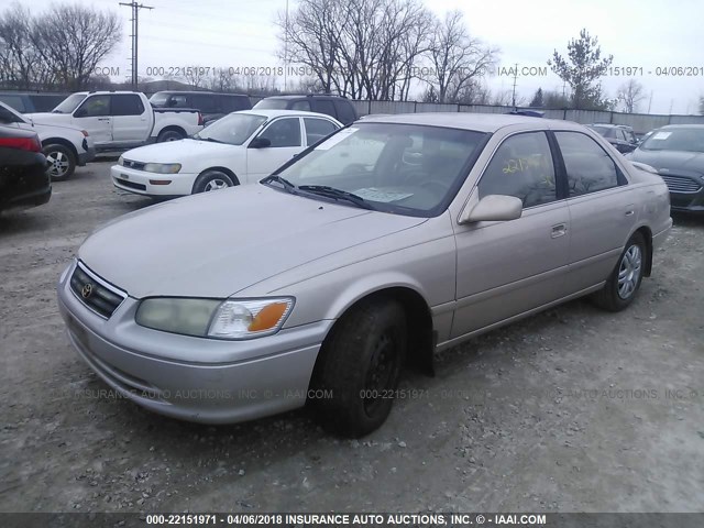 4T1BG22K01U783096 - 2001 TOYOTA CAMRY CE/LE/XLE 米色 照片 2