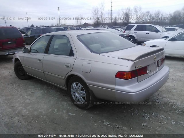 4T1BG22K01U783096 - 2001 TOYOTA CAMRY CE/LE/XLE BEIGE photo 3