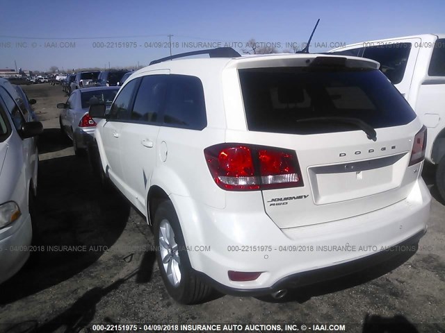 3C4PDDBG1ET236140 - 2014 DODGE JOURNEY SXT WHITE photo 3