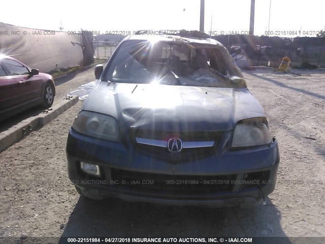 2HNYD18255H545448 - 2005 ACURA MDX GRAY photo 6