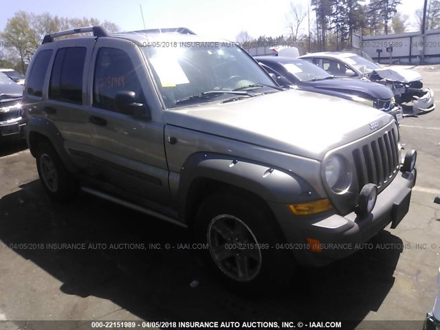 1J4GL38K76W132038 - 2006 JEEP LIBERTY RENEGADE GOLD photo 1