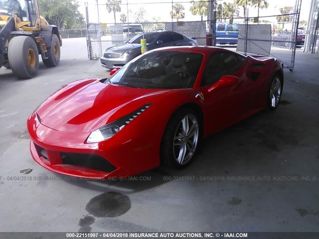 ZFF79ALAXG0217002 - 2016 FERRARI 488 GTB RED photo 2