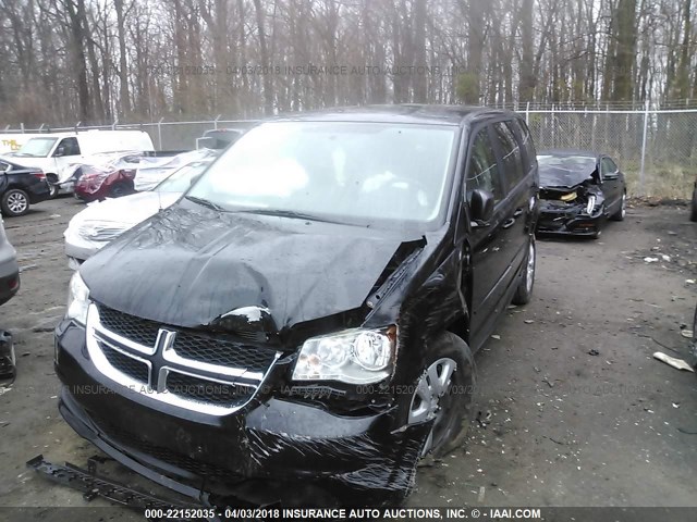 2C4RDGBG3FR537068 - 2015 DODGE GRAND CARAVAN SE BLACK photo 2