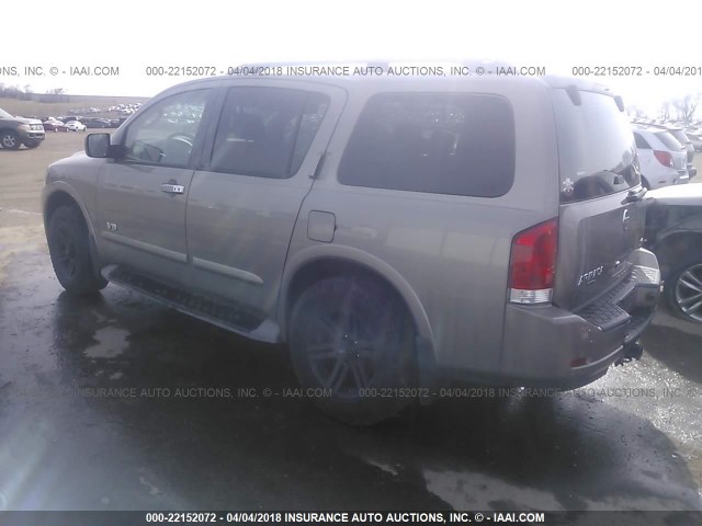 5N1AA08C59N604378 - 2009 NISSAN ARMADA SE/LE GRAY photo 3