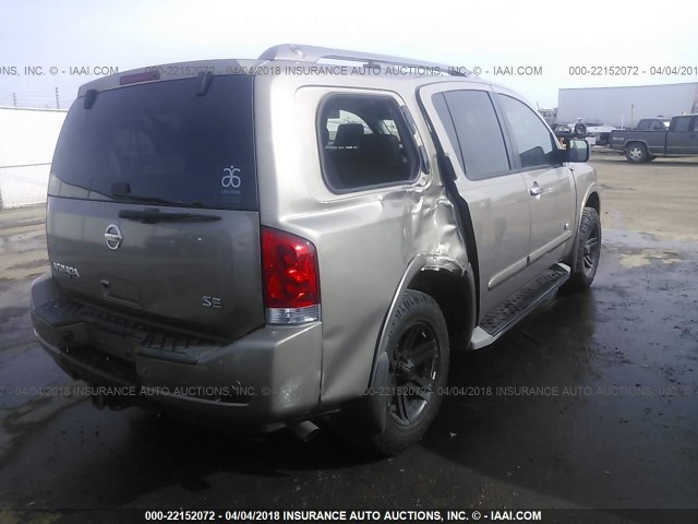 5N1AA08C59N604378 - 2009 NISSAN ARMADA SE/LE GRAY photo 4