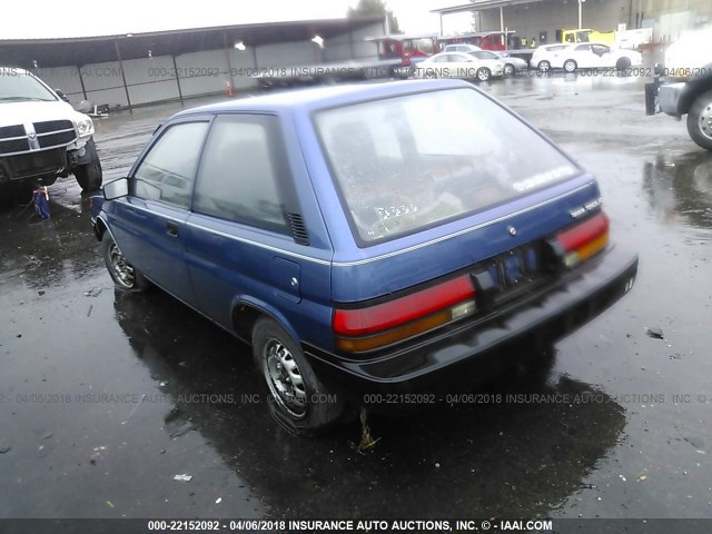 JT2EL36M1L0559093 - 1990 TOYOTA TERCEL EZ BLUE photo 3