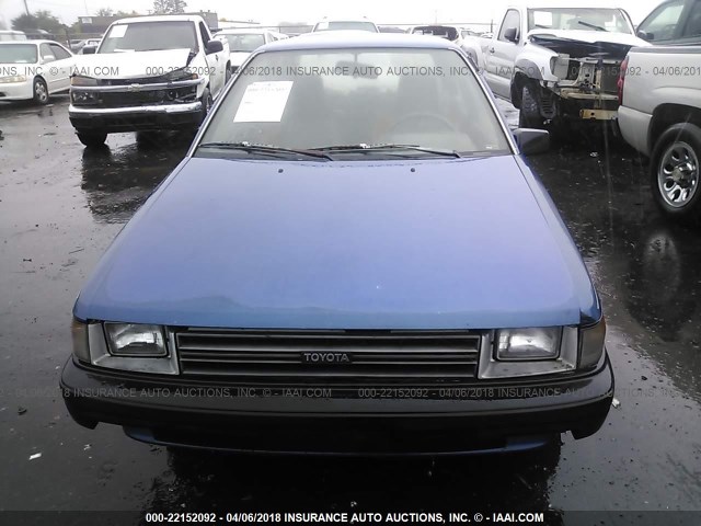 JT2EL36M1L0559093 - 1990 TOYOTA TERCEL EZ BLUE photo 6