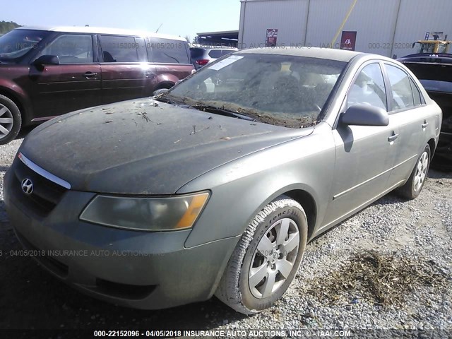 5NPET46C18H374847 - 2008 HYUNDAI SONATA GLS GOLD photo 2