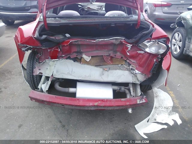1B3AS46C02D640584 - 2002 DODGE NEON SE RED photo 6