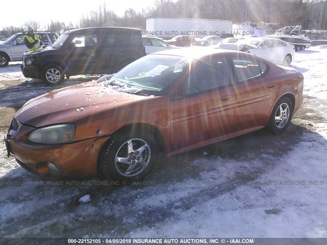 2G2WS522441302485 - 2004 PONTIAC GRAND PRIX GT2 ORANGE photo 2