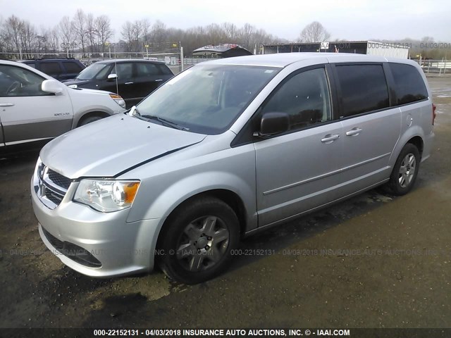 2D4RN4DG6BR602324 - 2011 DODGE GRAND CARAVAN EXPRESS SILVER photo 2