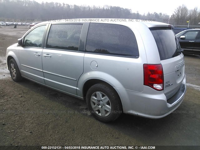 2D4RN4DG6BR602324 - 2011 DODGE GRAND CARAVAN EXPRESS SILVER photo 3