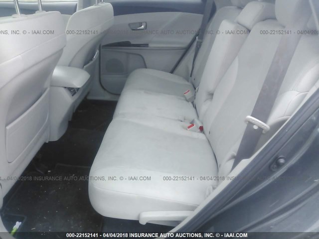 4T3BK3BB7BU057071 - 2011 TOYOTA VENZA GRAY photo 8