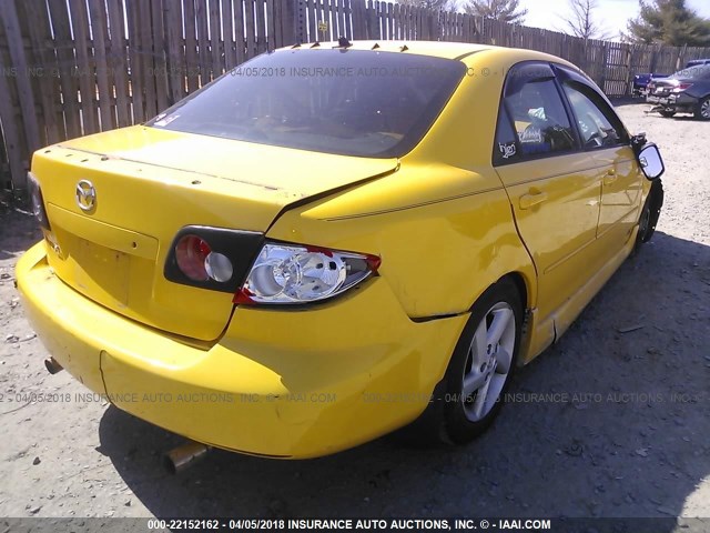 1YVFP80C335M21355 - 2003 MAZDA 6 I YELLOW photo 4