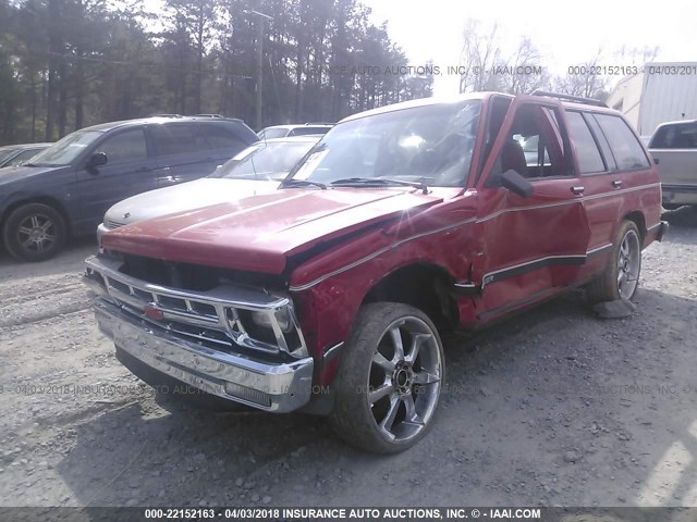 1GNCS13Z0N2169364 - 1992 CHEVROLET BLAZER S10 RED photo 6