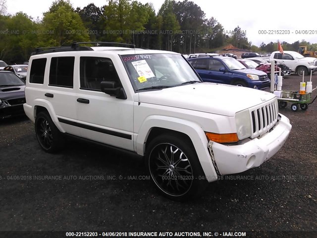 1J8HH48N06C175755 - 2006 JEEP COMMANDER WHITE photo 1