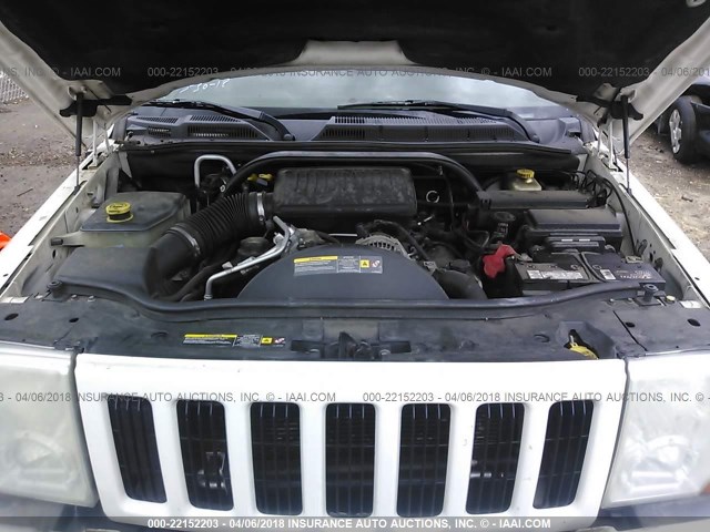 1J8HH48N06C175755 - 2006 JEEP COMMANDER WHITE photo 10