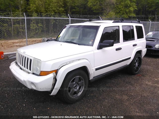 1J8HH48N06C175755 - 2006 JEEP COMMANDER WHITE photo 2