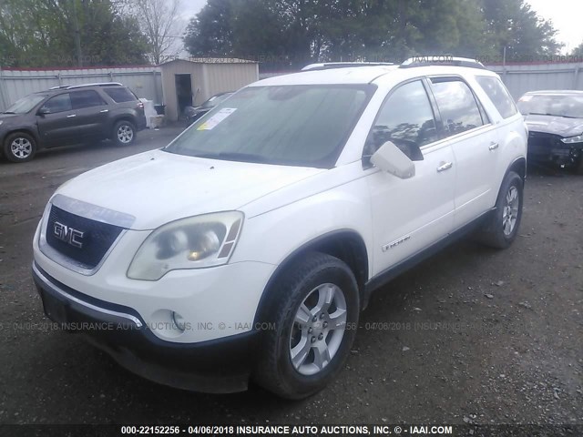 1GKER23767J159940 - 2007 GMC ACADIA SLT-1 Blanco foto 2