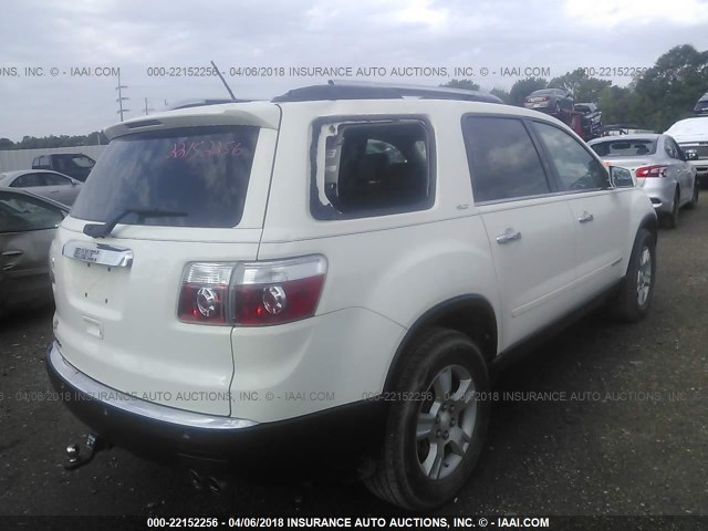 1GKER23767J159940 - 2007 GMC ACADIA SLT-1 WHITE photo 4