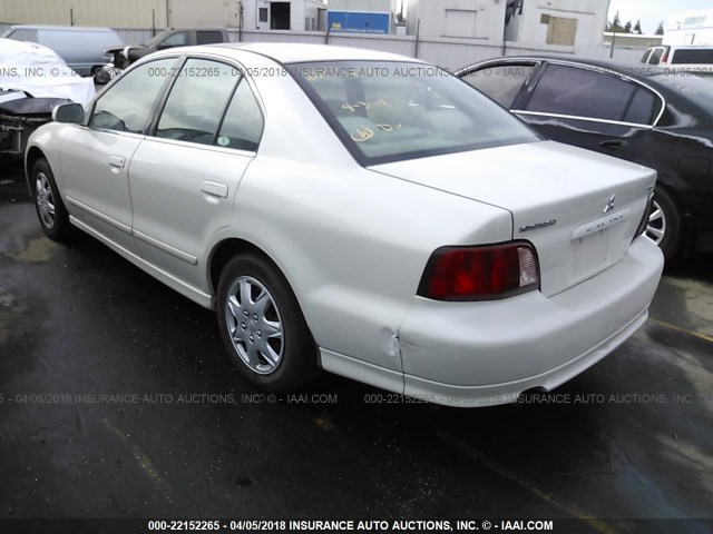 4A3AA46G92E158241 - 2002 MITSUBISHI GALANT ES/LS WHITE photo 3