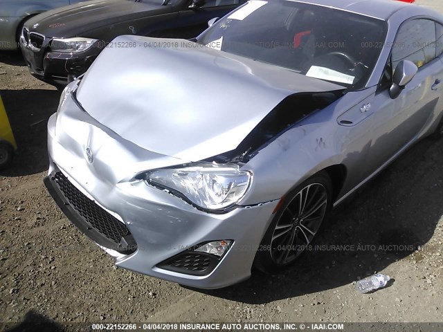 JF1ZNAA13G8709240 - 2016 TOYOTA SCION FR-S SILVER photo 6