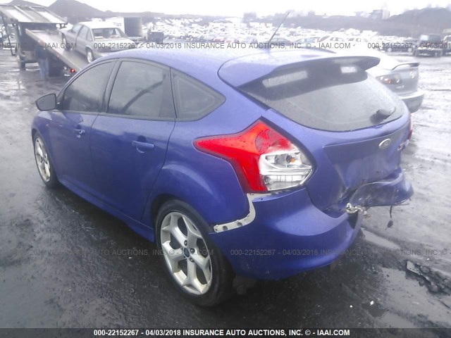 1FADP3L99DL330531 - 2013 FORD FOCUS ST BLUE photo 3