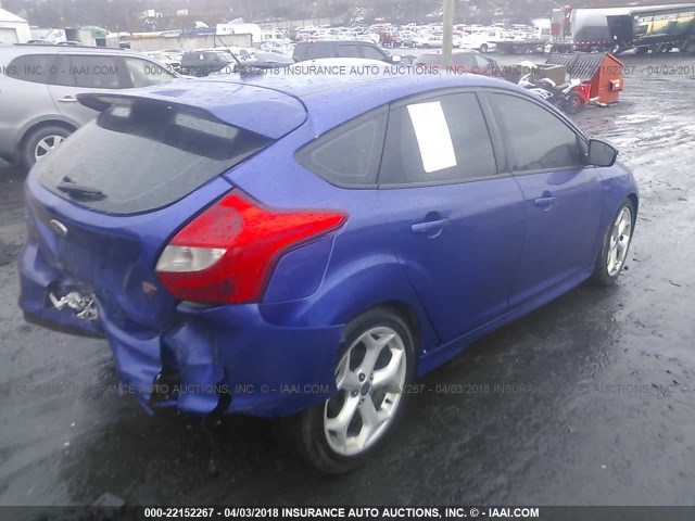 1FADP3L99DL330531 - 2013 FORD FOCUS ST BLUE photo 4