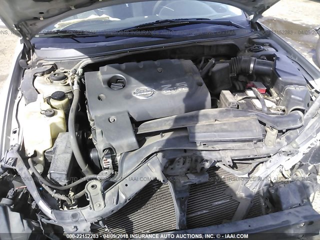 1N4AL11D74C143301 - 2004 NISSAN ALTIMA S/SL SILVER photo 10