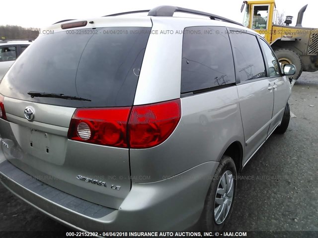 5TDZK23C37S097480 - 2007 TOYOTA SIENNA CE/LE GRAY photo 4