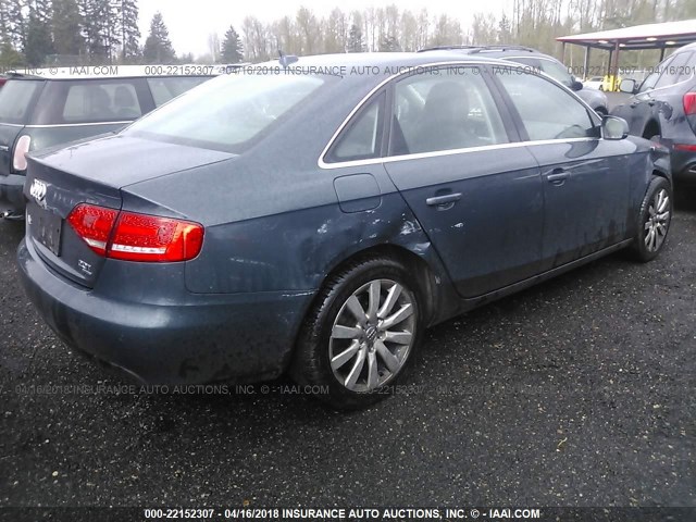 WAUFFAFL6AN037880 - 2010 AUDI A4 PREMIUM PLUS GRAY photo 4