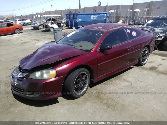 4B3AG42G34E095065 - 2004 DODGE STRATUS SXT BURGUNDY photo 2