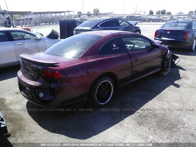 4B3AG42G34E095065 - 2004 DODGE STRATUS SXT BURGUNDY photo 4