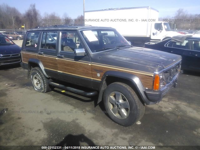 1J4FN78L2KL551528 - 1989 JEEP WAGONEER LIMITED GRAY photo 1