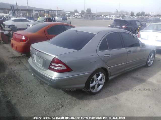 WDBRF52H76F825589 - 2006 MERCEDES-BENZ C GENERATION 2006 230 SILVER photo 4