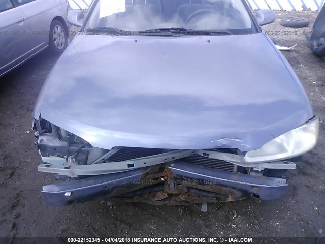 3N1CB51D6YL343368 - 2000 NISSAN SENTRA XE/GXE BLUE photo 6