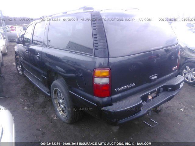 1GKFK66U03J223899 - 2003 GMC YUKON XL DENALI BLACK photo 3