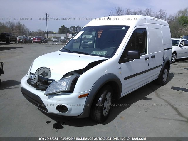 NM0LS7DN0DT130335 - 2013 FORD TRANSIT CONNECT XLT WHITE photo 2