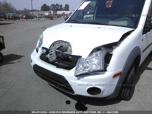 NM0LS7DN0DT130335 - 2013 FORD TRANSIT CONNECT XLT WHITE photo 6