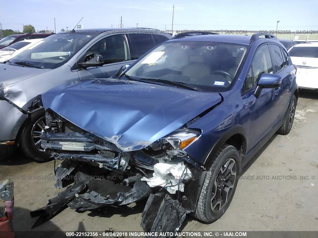 JF2GPANC8G8223242 - 2016 SUBARU CROSSTREK LIMITED BLUE photo 2