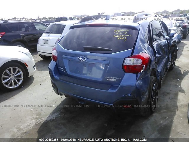 JF2GPANC8G8223242 - 2016 SUBARU CROSSTREK LIMITED BLUE photo 4