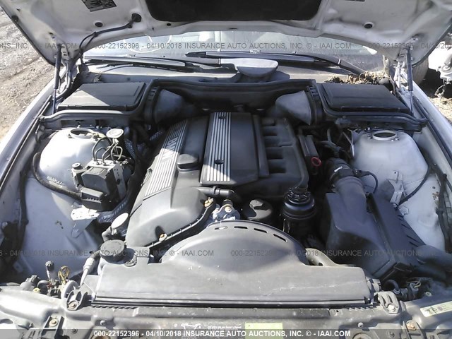 WBADT43412GZ99525 - 2002 BMW 525 I AUTOMATIC SILVER photo 10