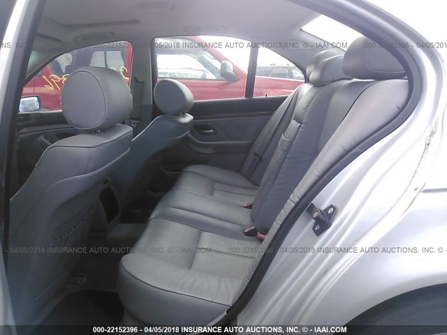 WBADT43412GZ99525 - 2002 BMW 525 I AUTOMATIC SILVER photo 8
