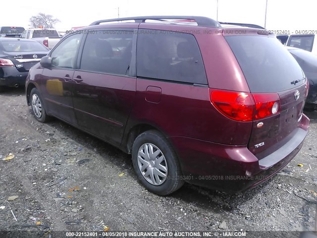 5TDKK4CC2AS292345 - 2010 TOYOTA SIENNA CE/LE MAROON photo 3