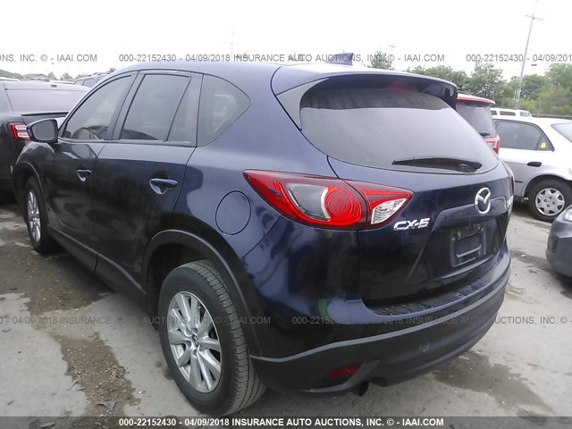 JM3KE2CE5D0160515 - 2013 MAZDA CX-5 TOURING BLUE photo 3
